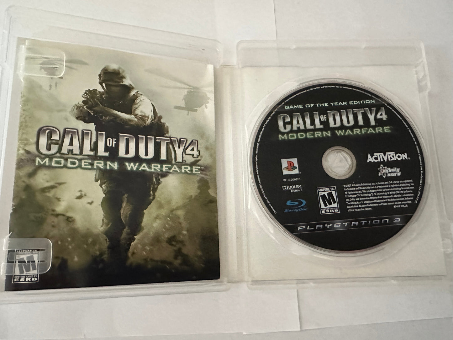 Call of duty 4 modern warefare for the PlayStation 3