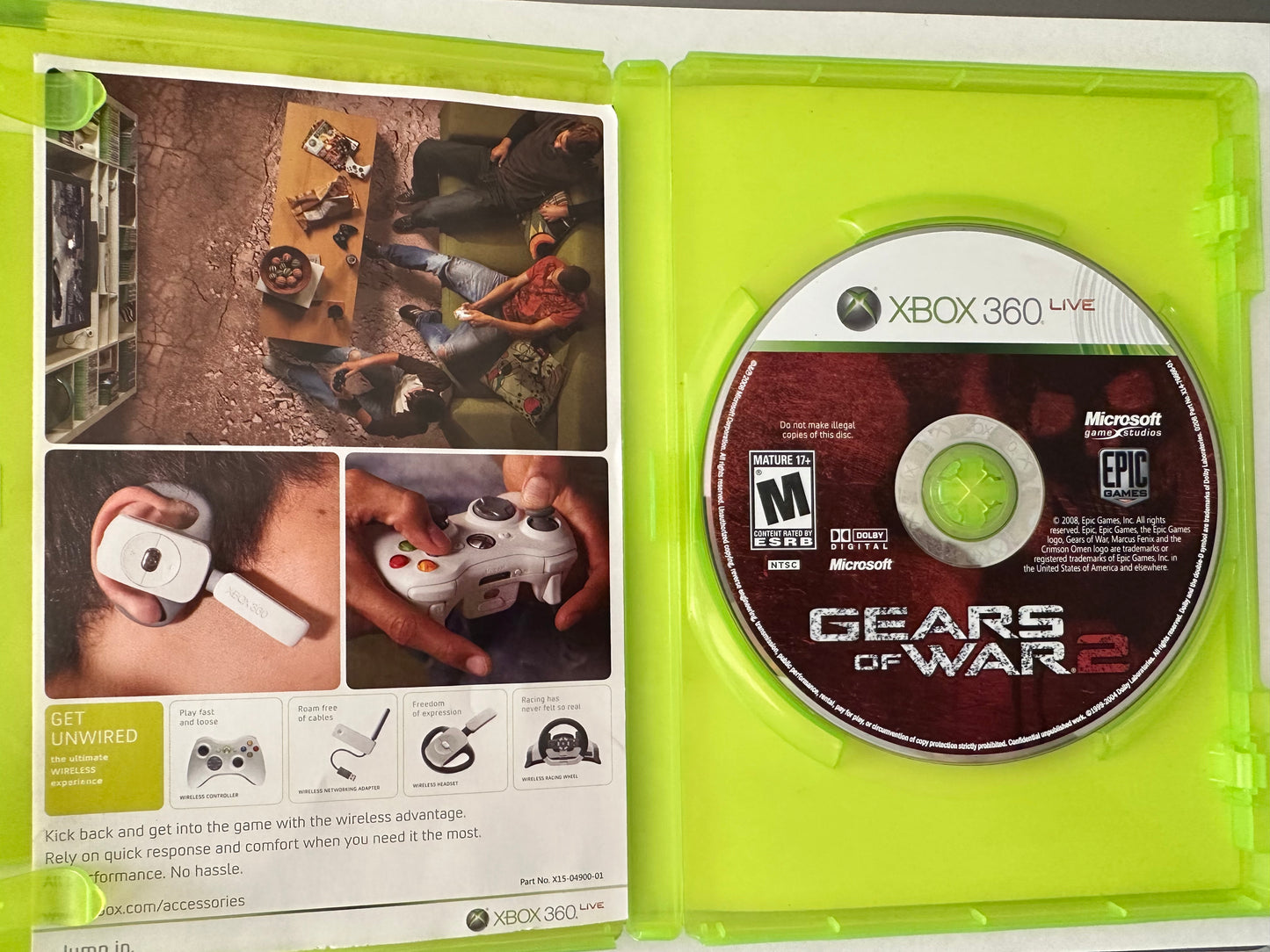 Gears of wars 2 for the Xbox 360. Missing Manual