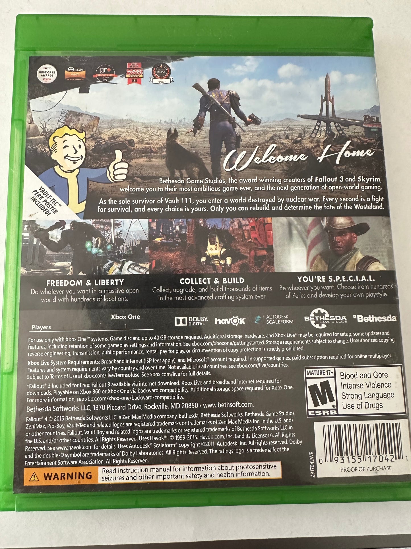 Fallout 4 for the Xbox one