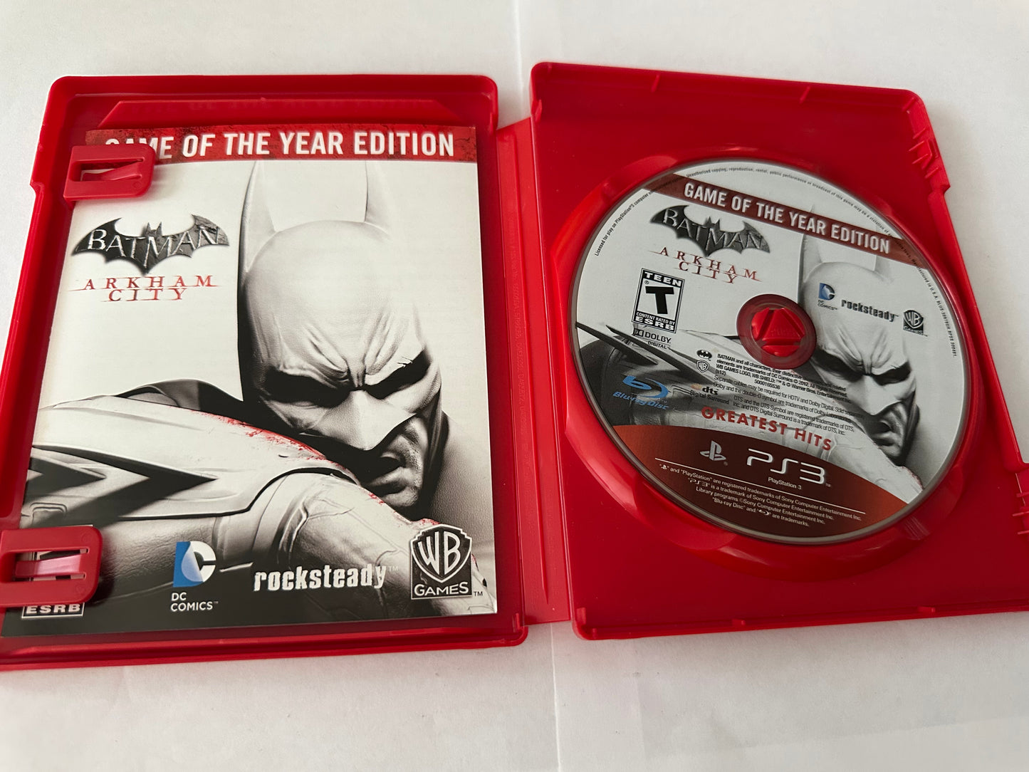 Batman Arkham city game of the year for the PS3