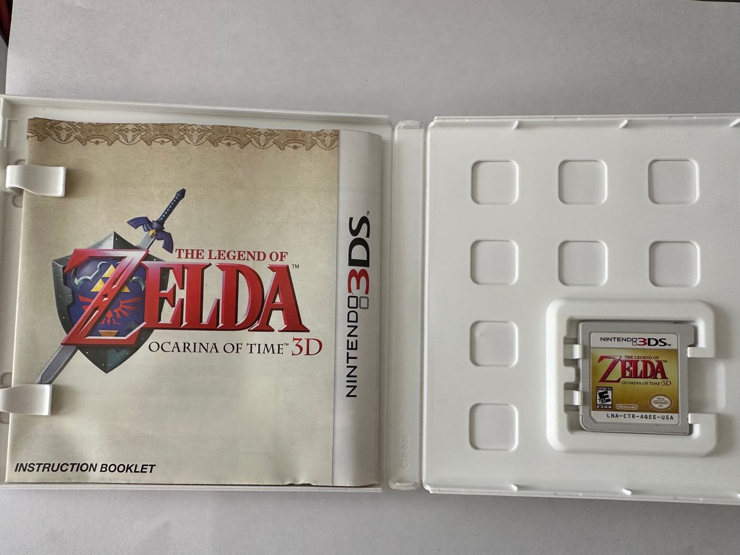 The legend of Zelda Ocarina of time 3d for the 3ds