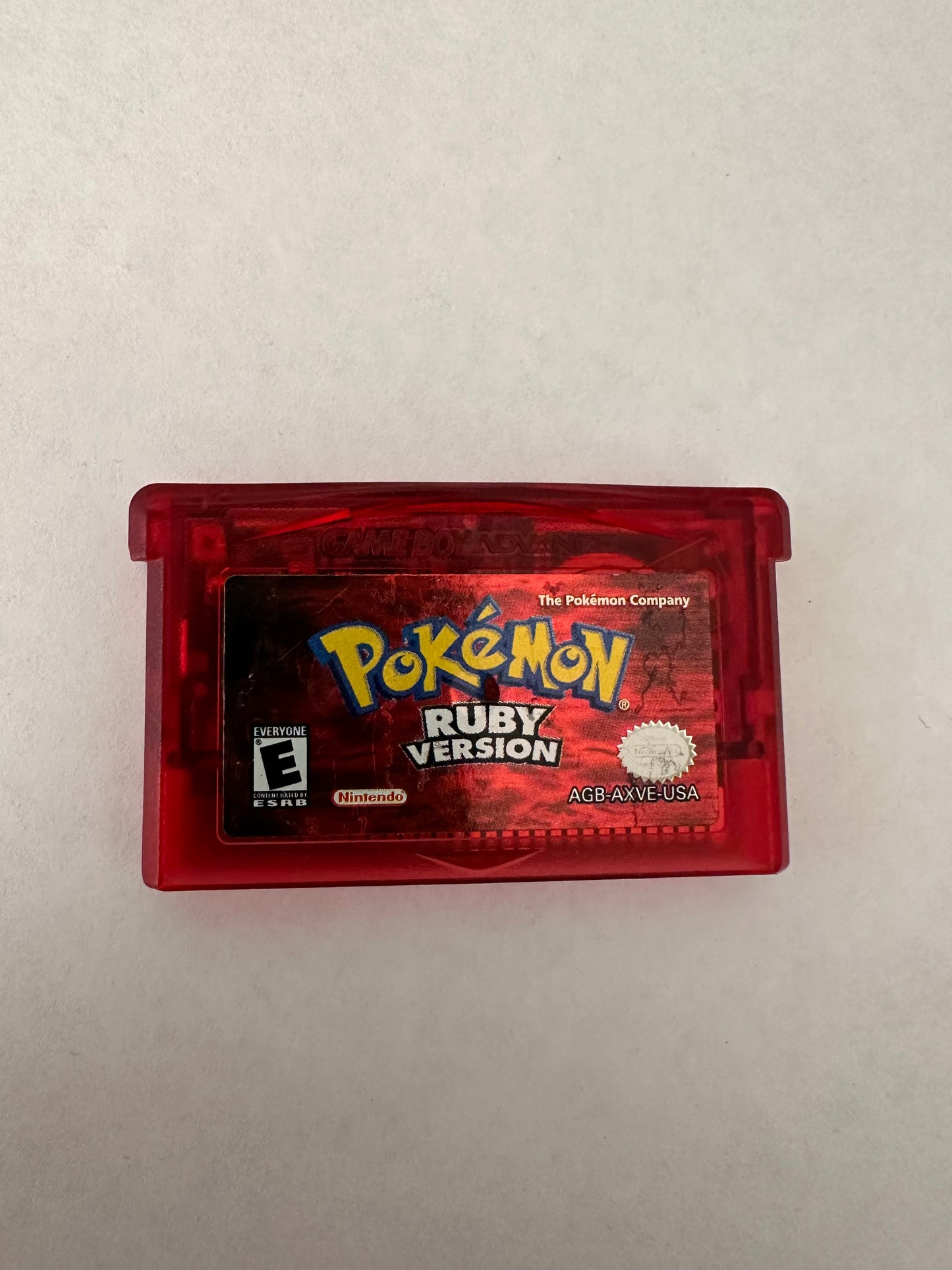 Pokémon ruby for the Gameboy advance. Game only. Battery saves