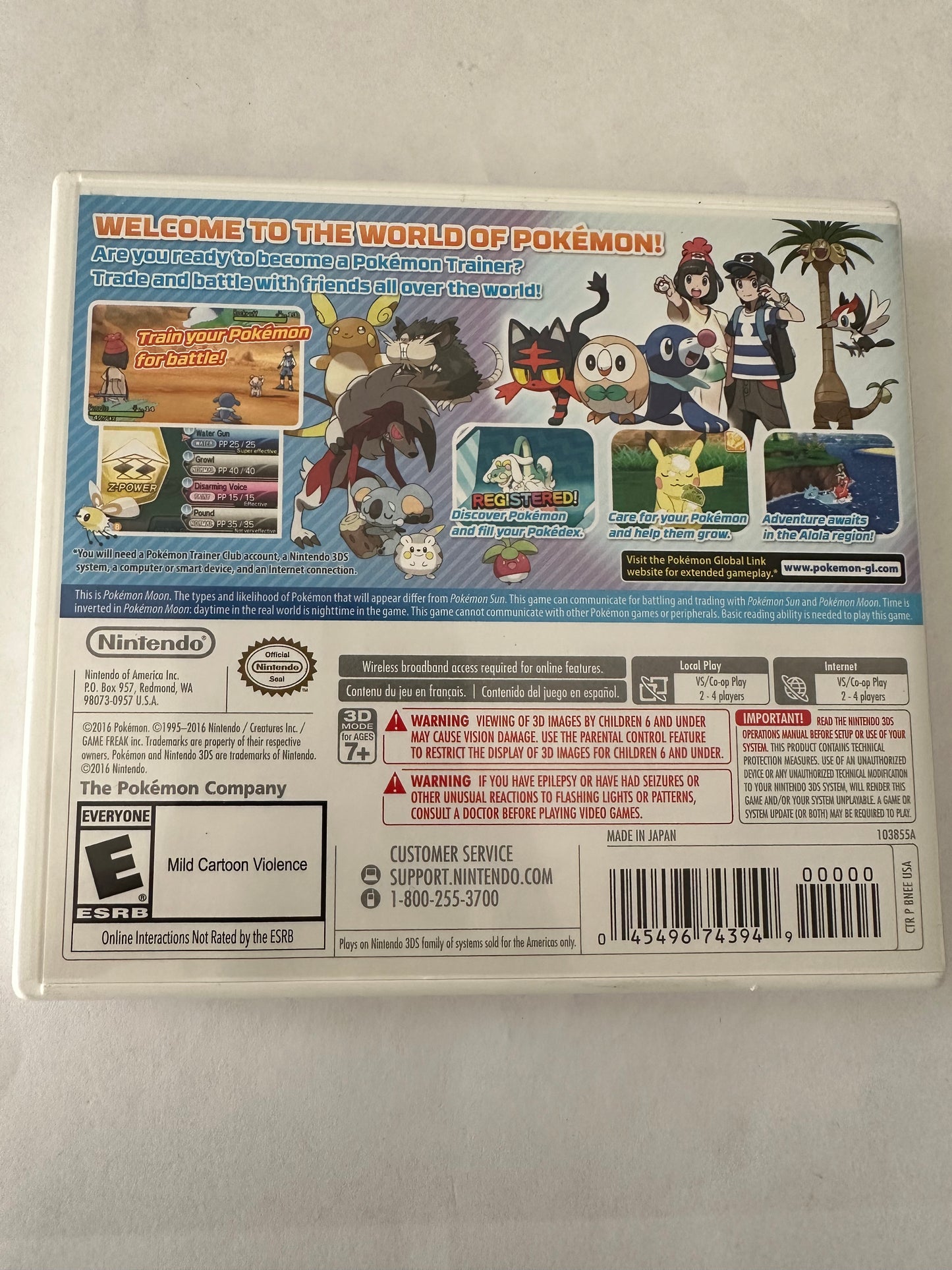 Pokémon Moon for the Nintendo 3ds