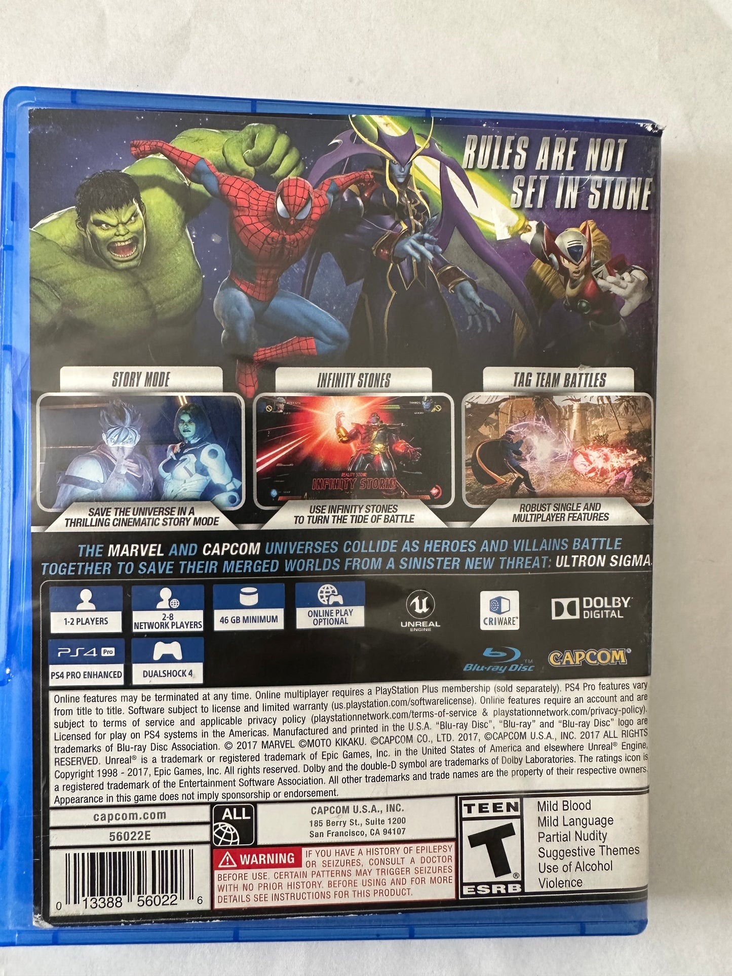 Marvel vs capcom infinite for the ps4