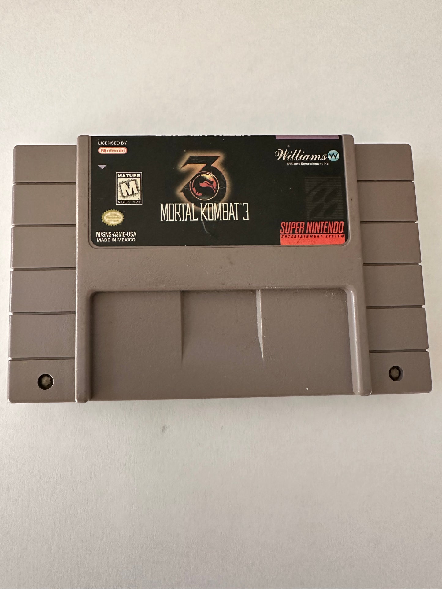 Mortal kombat 3 for the Super Nintendo