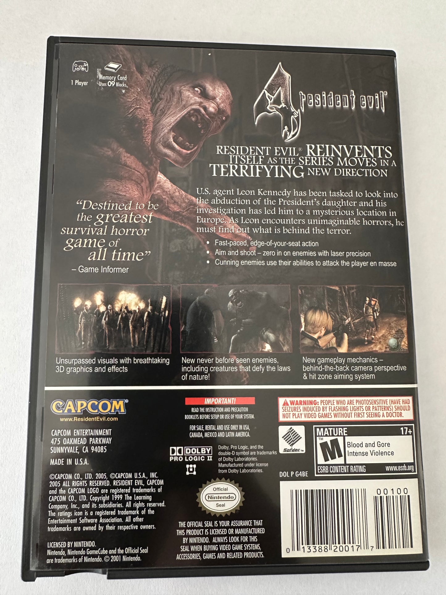 Resident evil 4 for the Nintendo GameCube