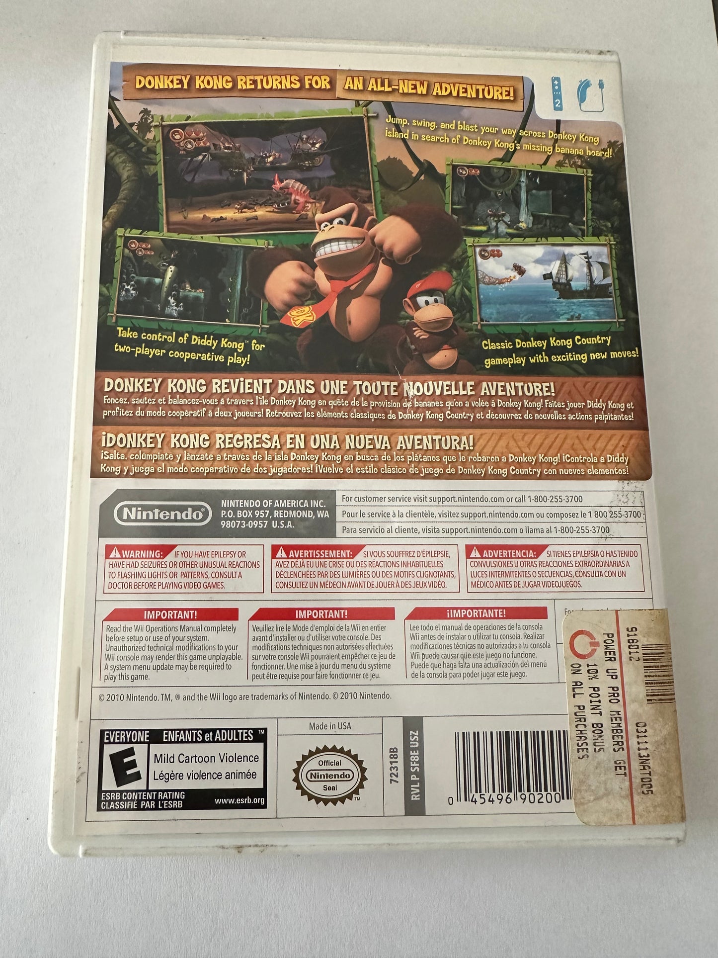 Donkey Kong country returns for the Nintendo Wii