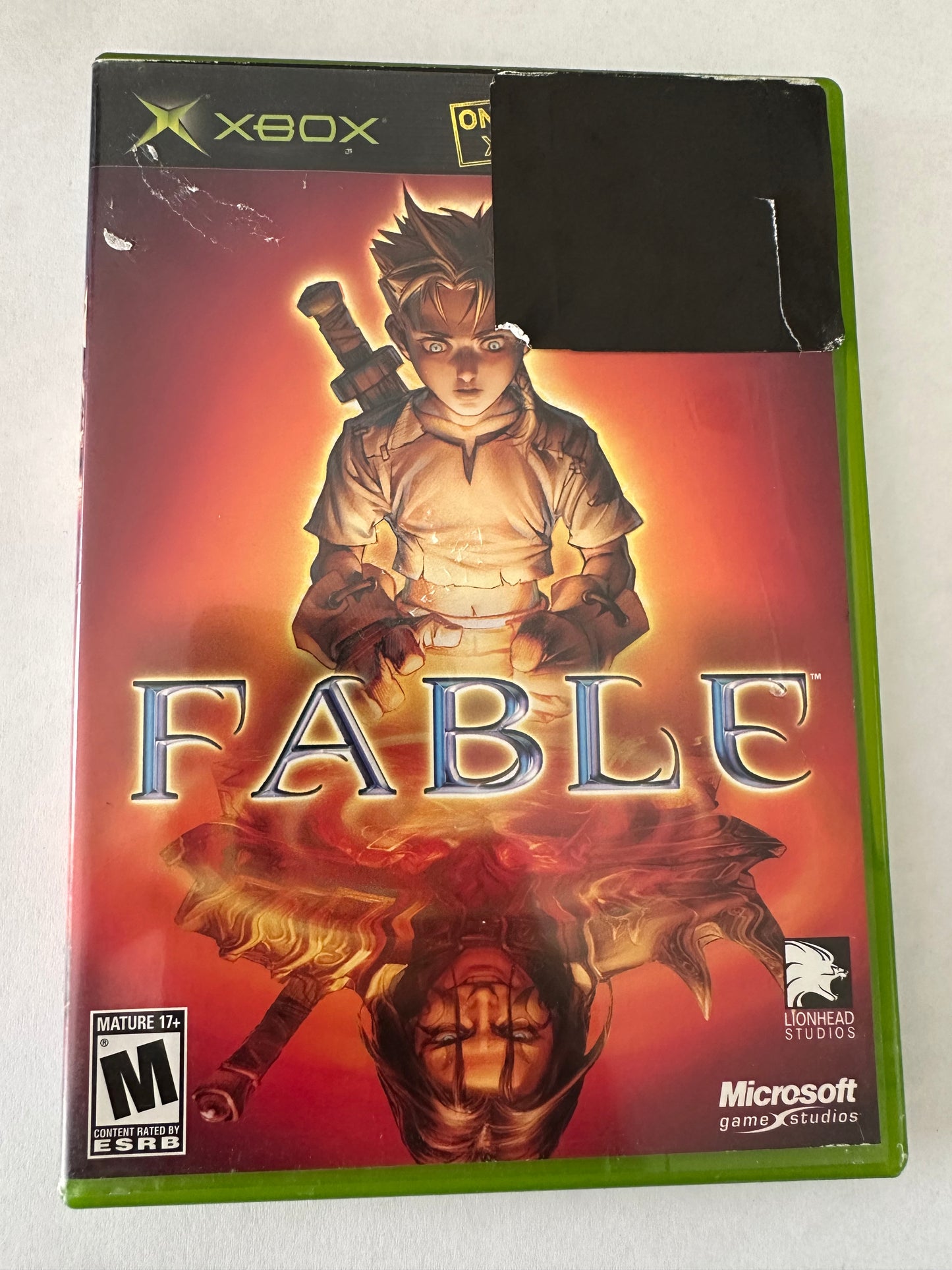 Fable for the Xbox. Missing manual