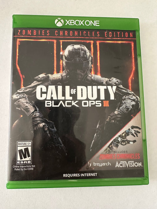 Call of duty black ops III for the Xbox one