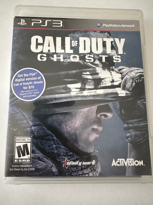 Call of duty ghosts for the PS3