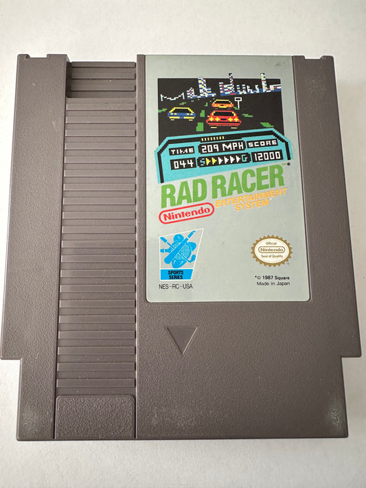 Rad racer for the Nintendo NES