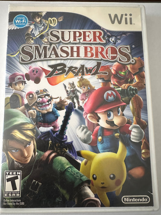 Super smash bros brawl for the Nintendo Wii