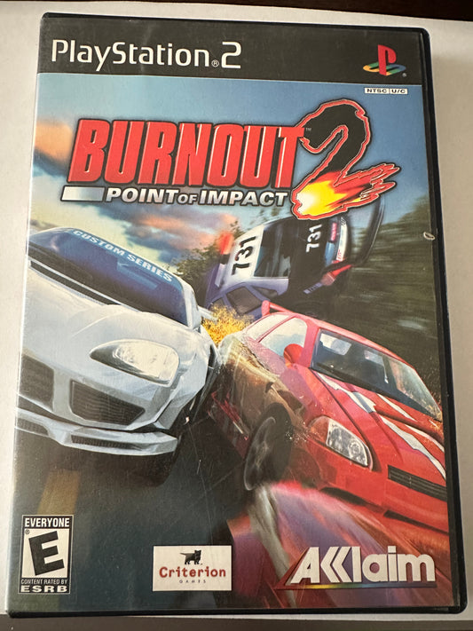 Burnout 2 point of impact for the PlayStation 2. Missing manual