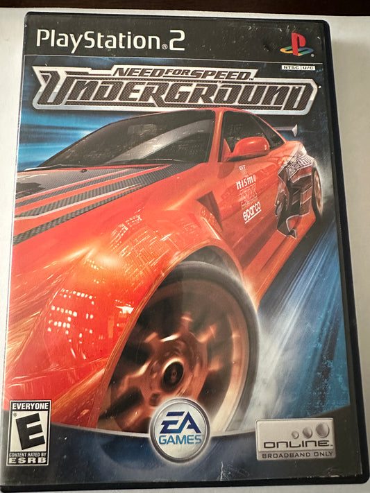 Need for speed underground for the PS2