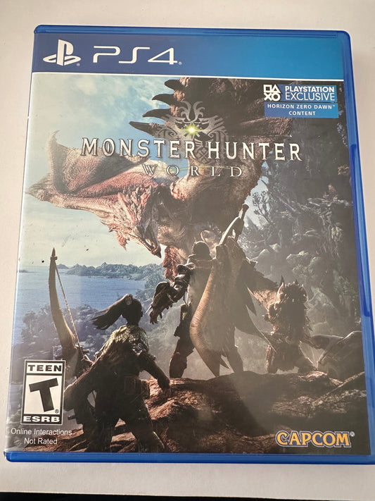 Monster hunter world for the PS4