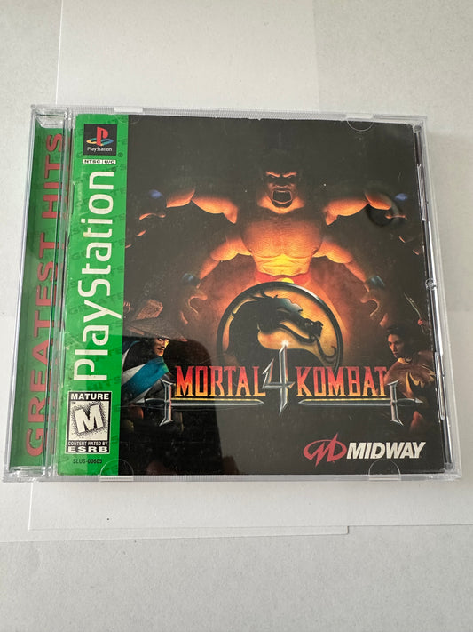 Mortal kombat 4 for the PlayStation 1