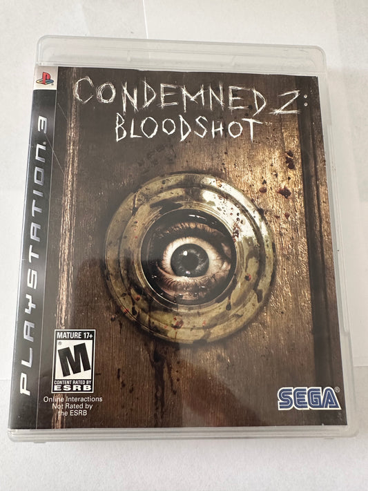 Condemned 2 bloodshot for the PS3