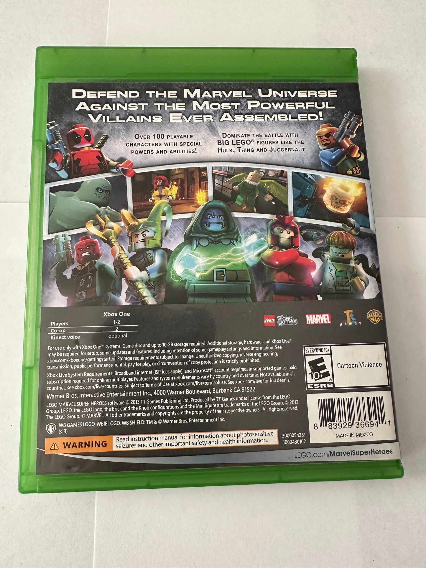 Lego Marvel super heroes for the Xbox one