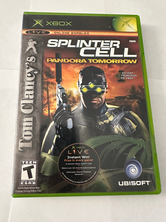 Splinter cell pandora tomorrow for the Xbox