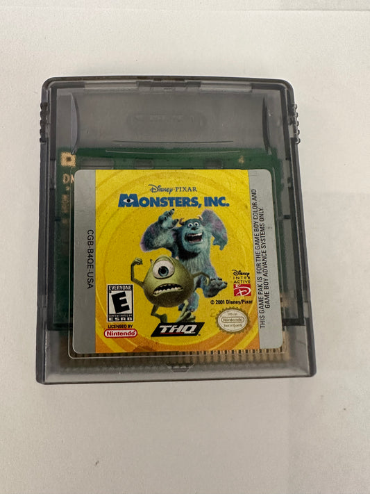 Monsters inc for the Gameboy color. Game only.