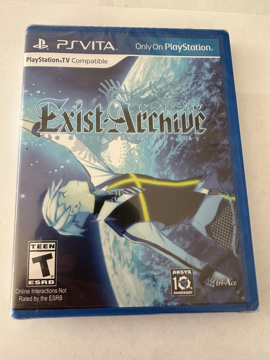 Exist archive the other side of the sky for the Vita. Sealed. Brand new game.