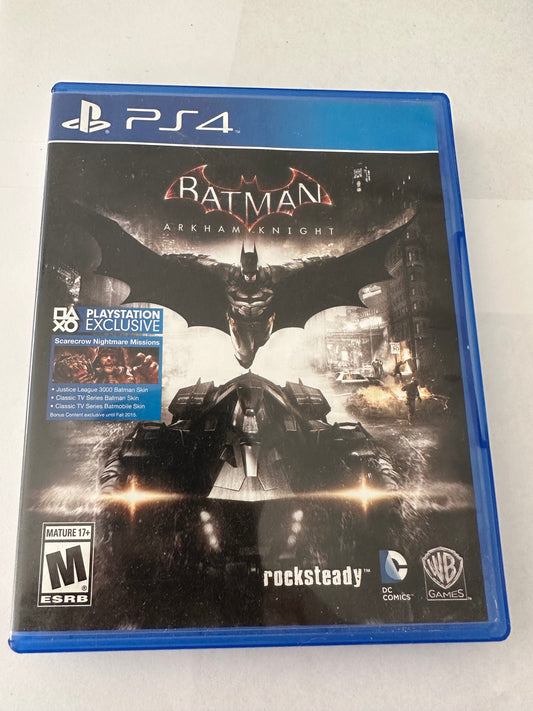 Batman Arkham Knight for the PlayStation 4. Not for resale game.