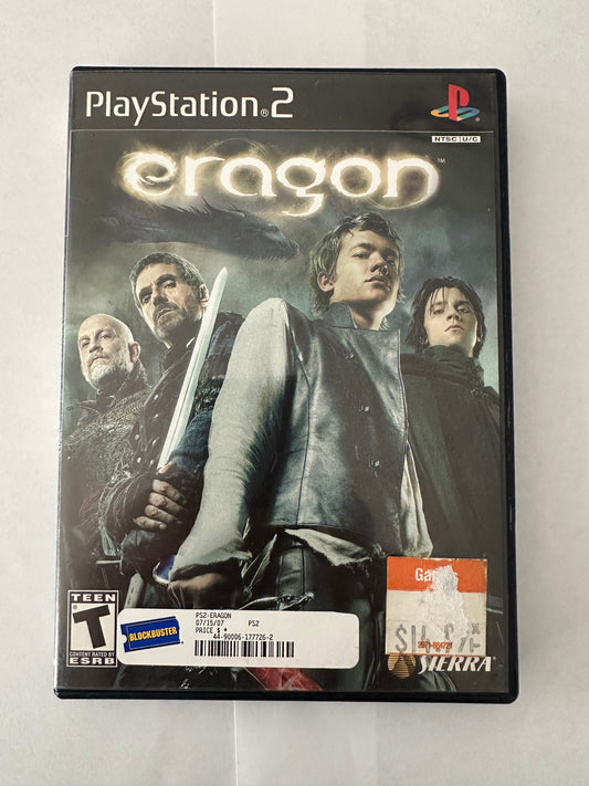 Eragon for the PS2. Missing manual