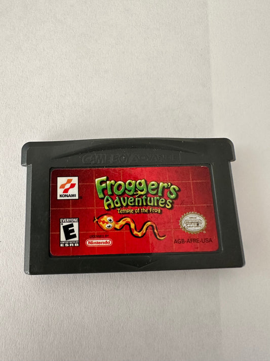 Froggers adventures temple of the frog for the Gameboy Advance. Game only.