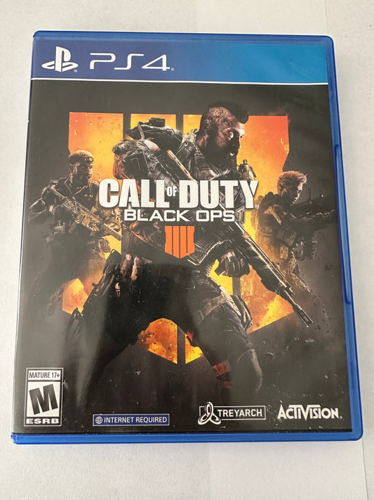 Call of Duty Black Ops 4 for the PlayStation 4.