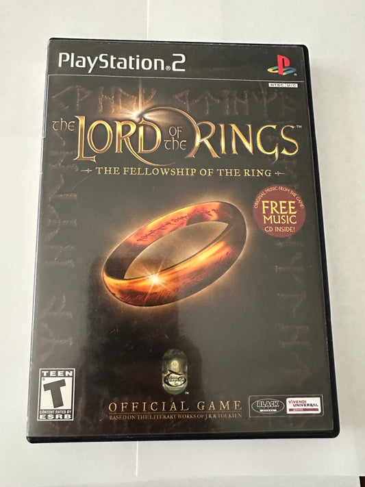 The lord of the rings the fellowship of the ring for the PS2