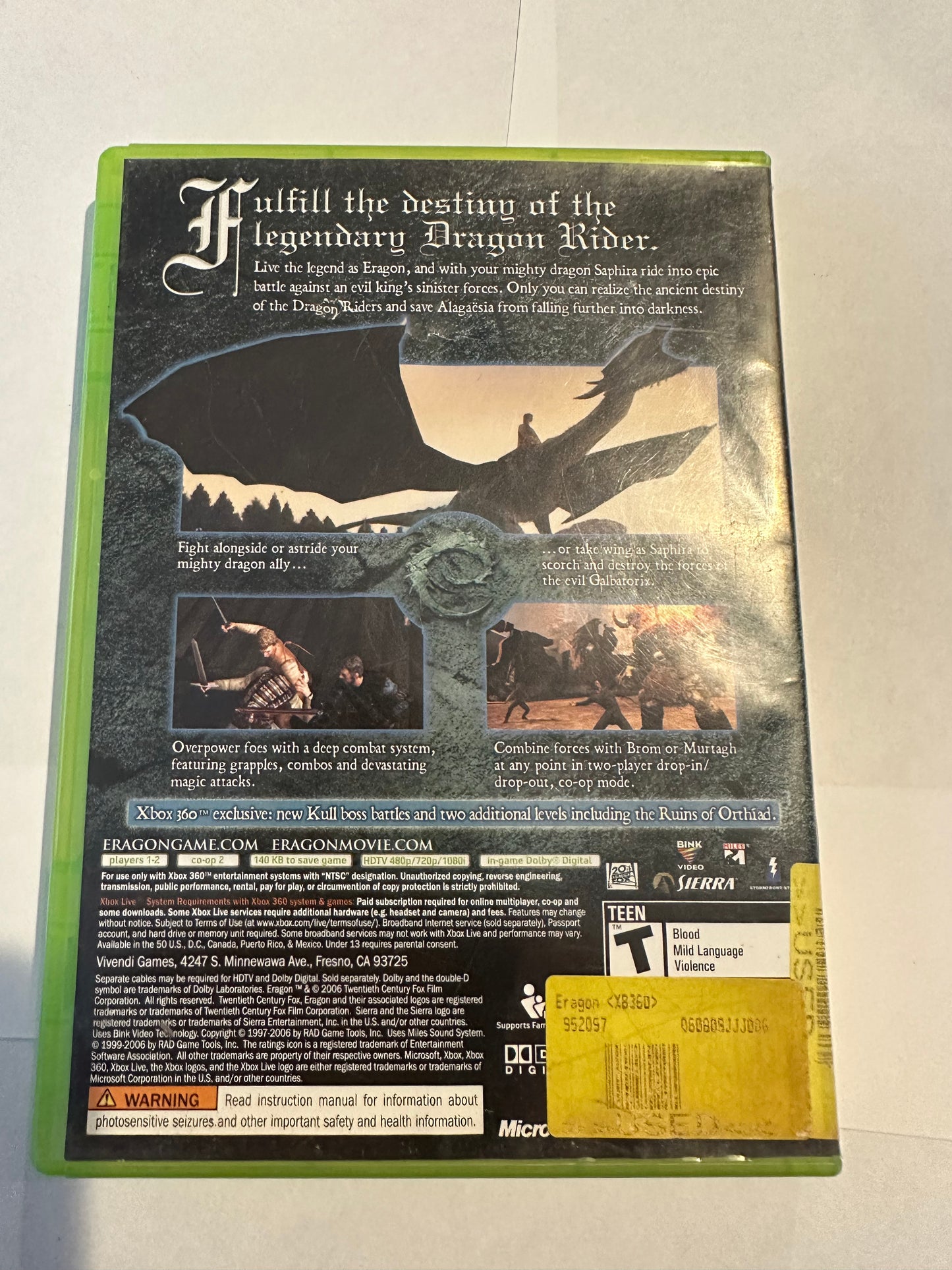 Eragon for the Xbox 360