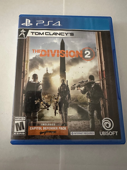 Tom Clancys The division 2 for the PlayStation 4