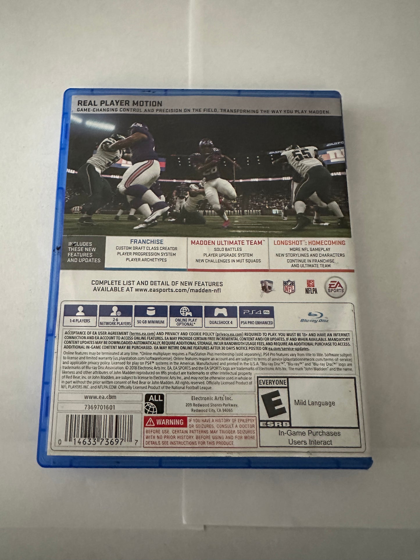 Madden NFL 19 for the PlayStation 4