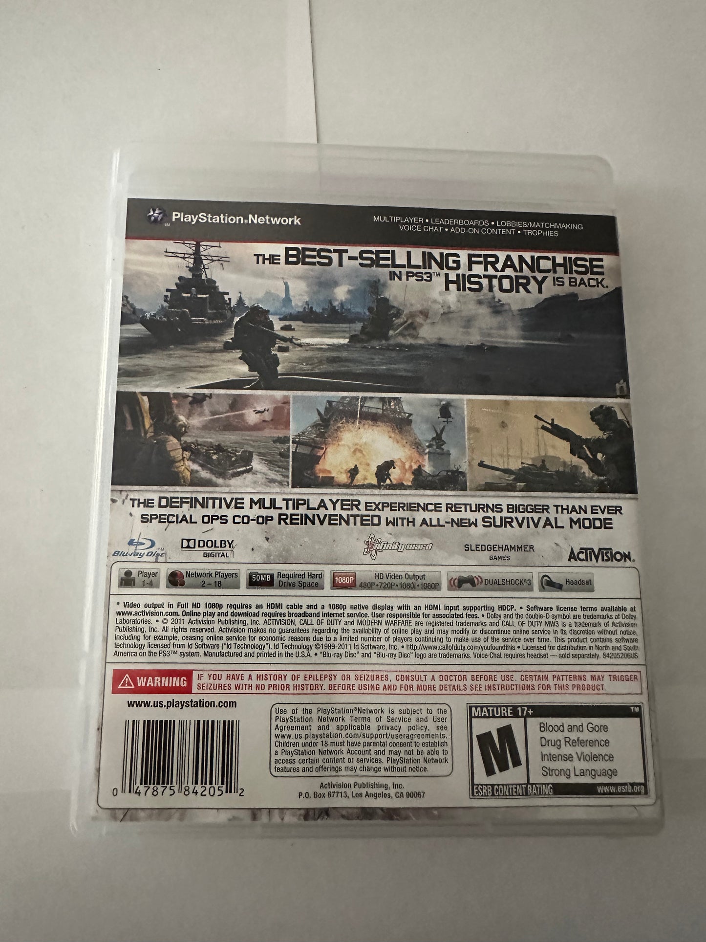 Call of duty modern warefare 3 for the PlayStation 3