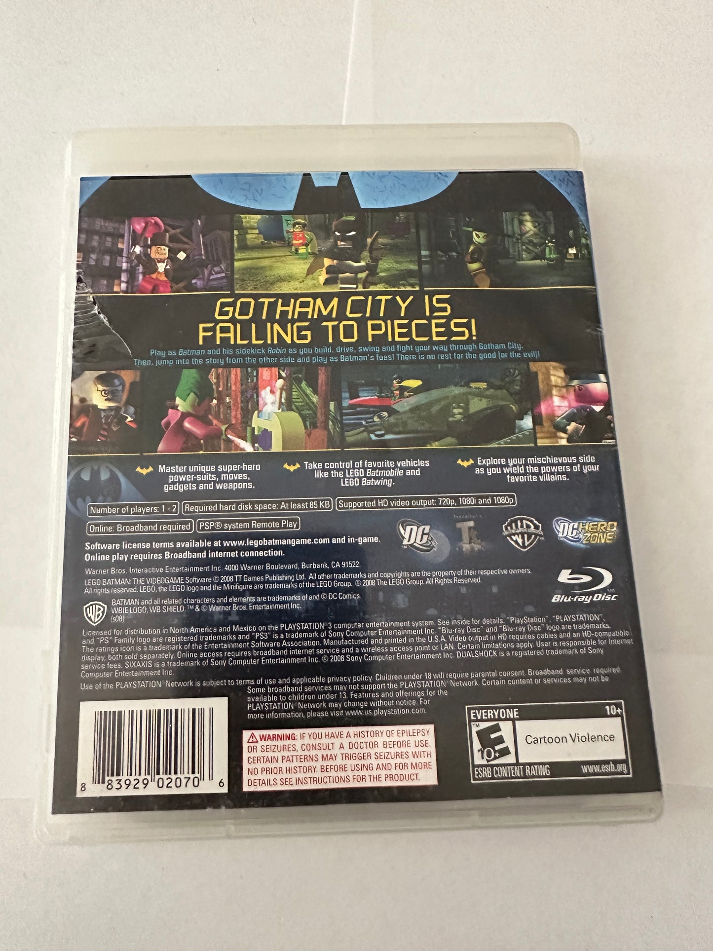 Lego Batman the video game for the PlayStation 3