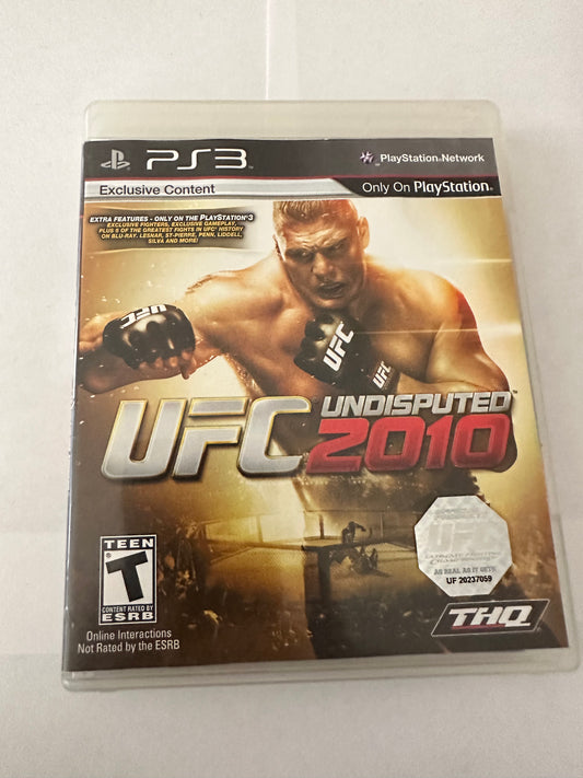 UFC undisputed 2010 for the PlayStation 3