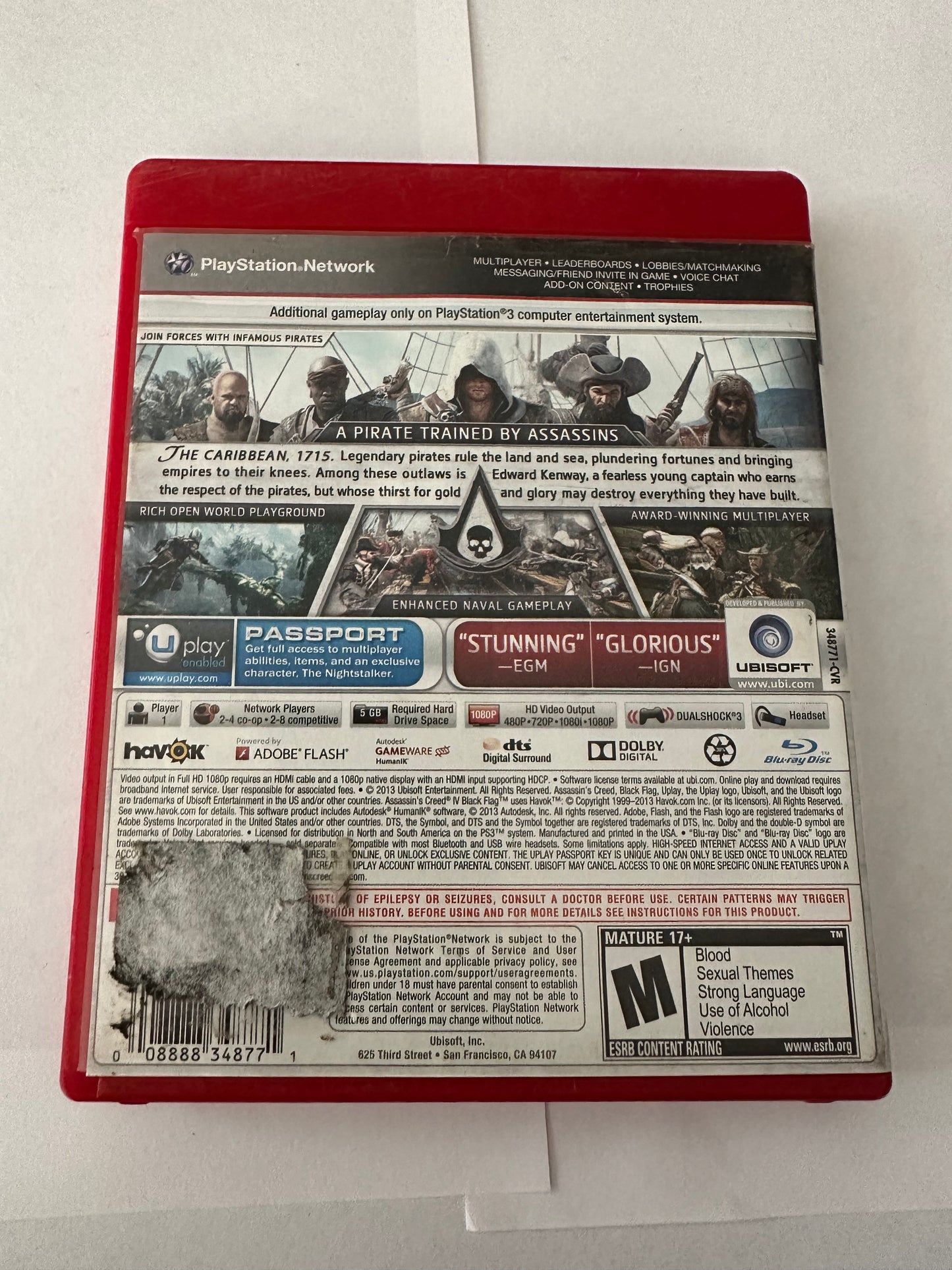 Assassins creed IV Black Flag for the PS3