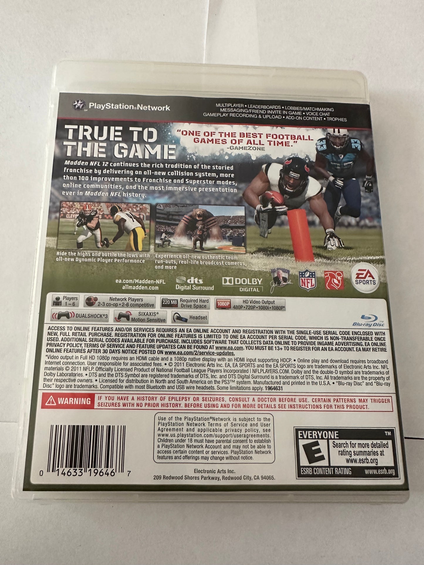 Madden NFL 12 for the PS3