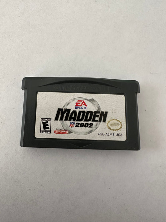 Madden 2002 for the advance. Game only.