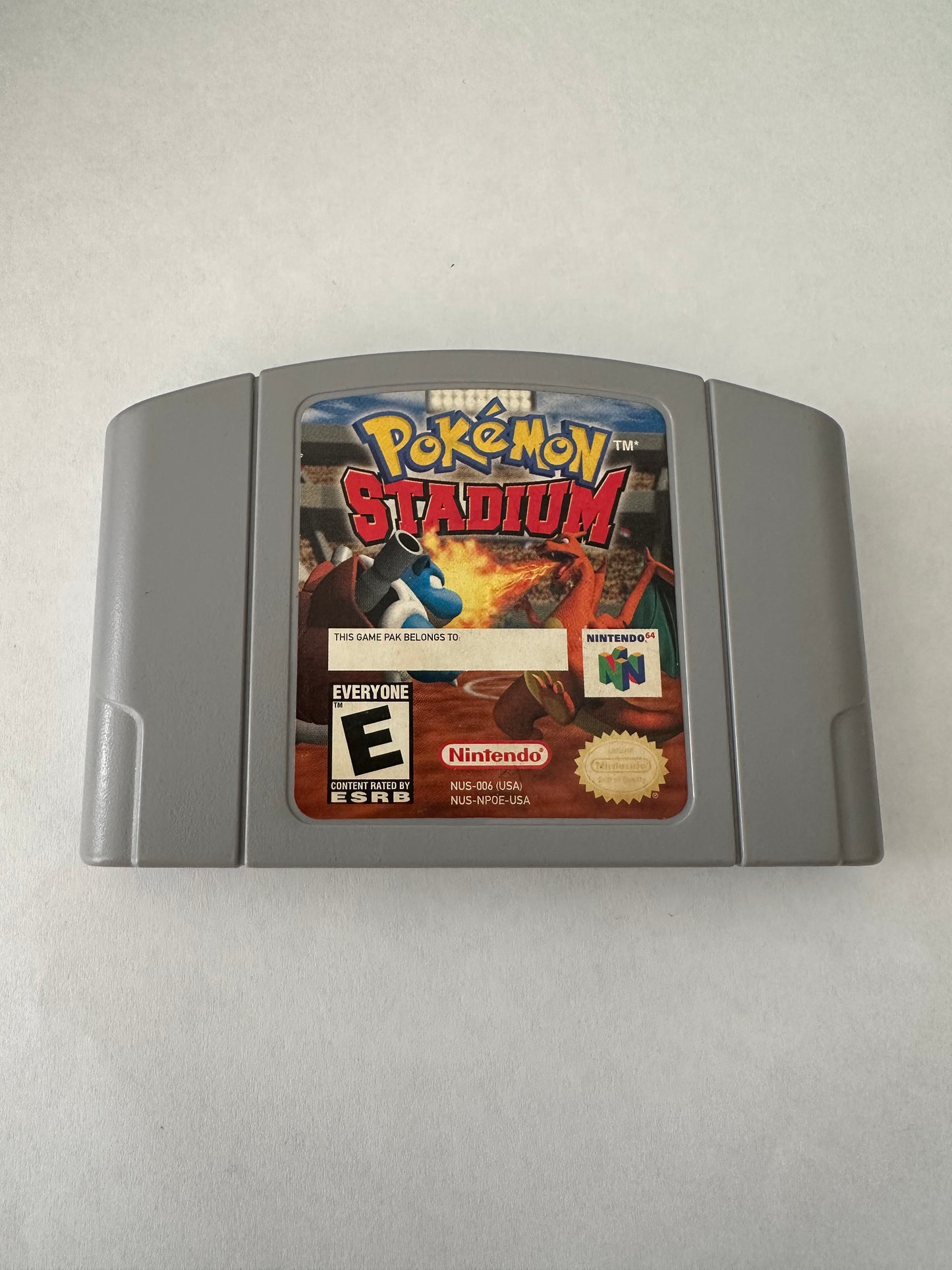 Pokémon stadium for the Nintendo 64. Game only.