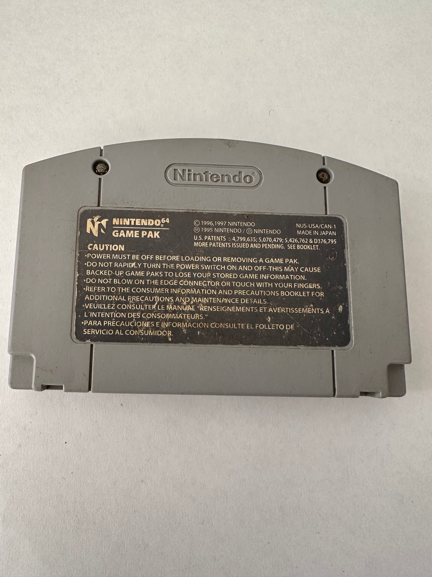 Mario Tennis for the N64. Game only.