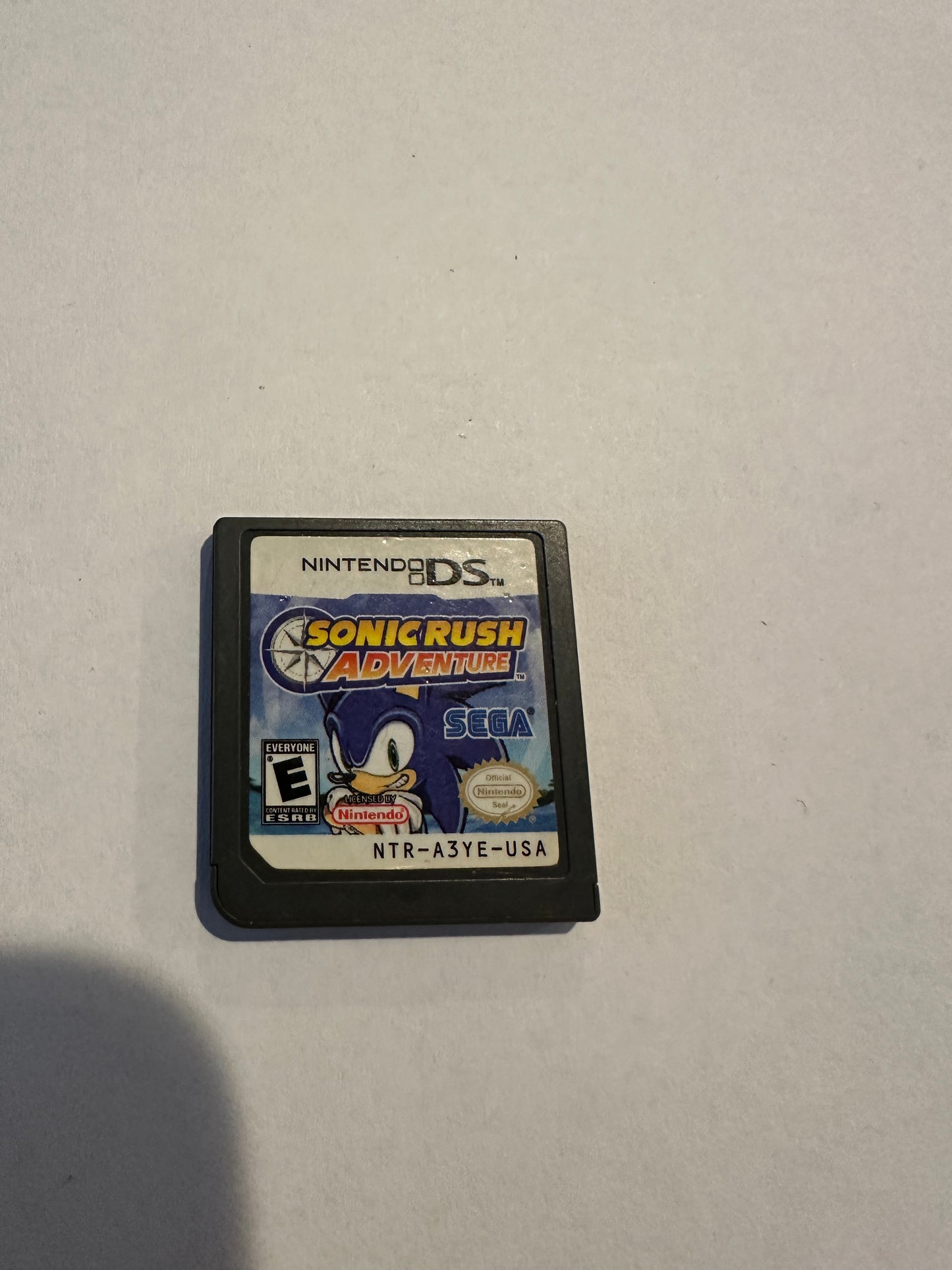 Sonic rush adventure. Game only.