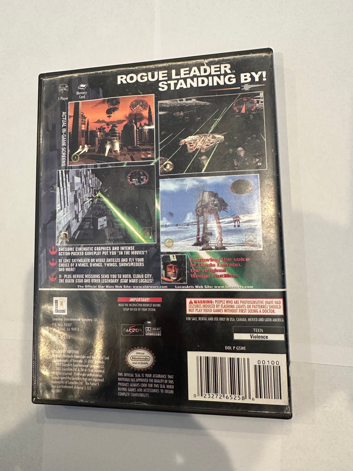 Star Wars rogue leader rogue squadron ii for GameCube