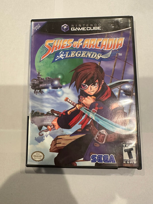 Skies of Arcadia legends for GameCube